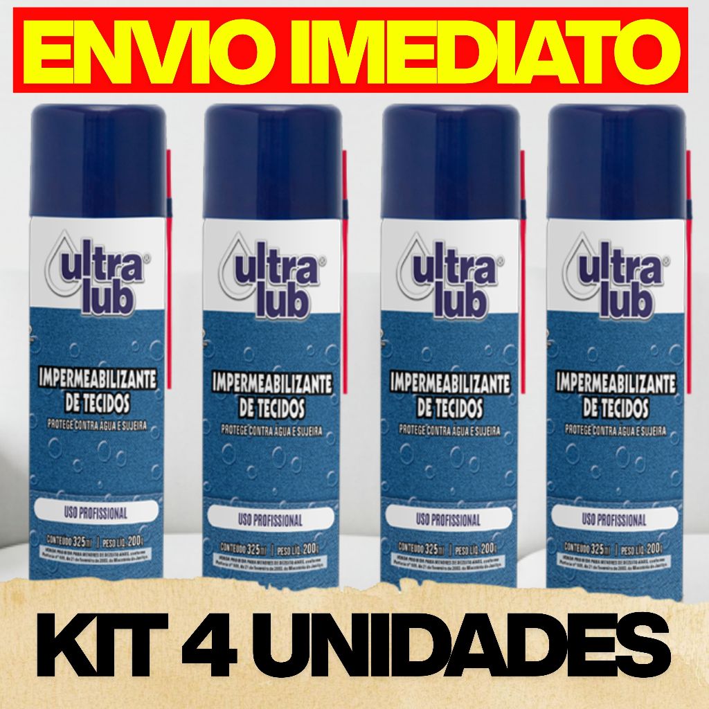 Impermeabilizante De Tecidos Ultra Lub Protege Sofa Cadeiras Tenis