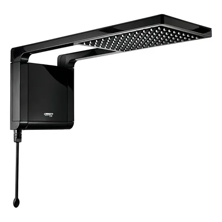 Chuveiro Elétrico De Parede Lorenzetti Acqua Ultra Storm Preto 7800w 220v 7.8 Kw