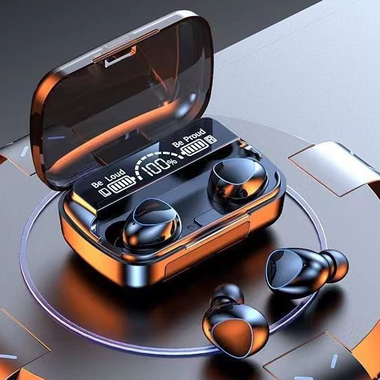 M10 Fone De Ouvido bluetooth 5.1 Com display Led Tws Touch Redução De Ruído À Prova D'água Sem Fio