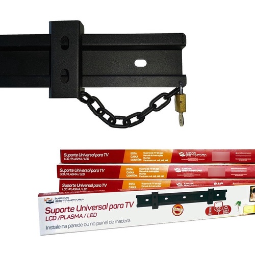 Suporte Tv Fixo Parede E Painel 20 A 55 Pol - Antifurto
