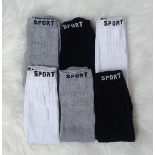Kit 24 Pares de Meia Masculina Algodão Cano Alto Longo