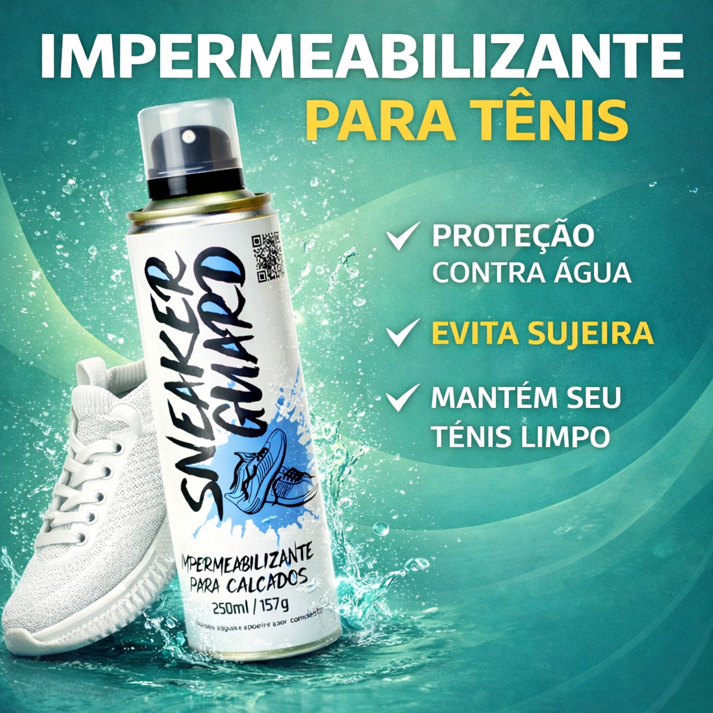 Impermeabilizante De Tênis Repele Água Sujeira Sneaker Care