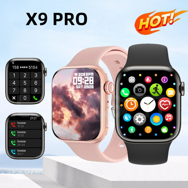 Relógio inteligente original X9 Pro série 45mm GPS NFC monitor de pressão arterial São Paulo pronta entrega.