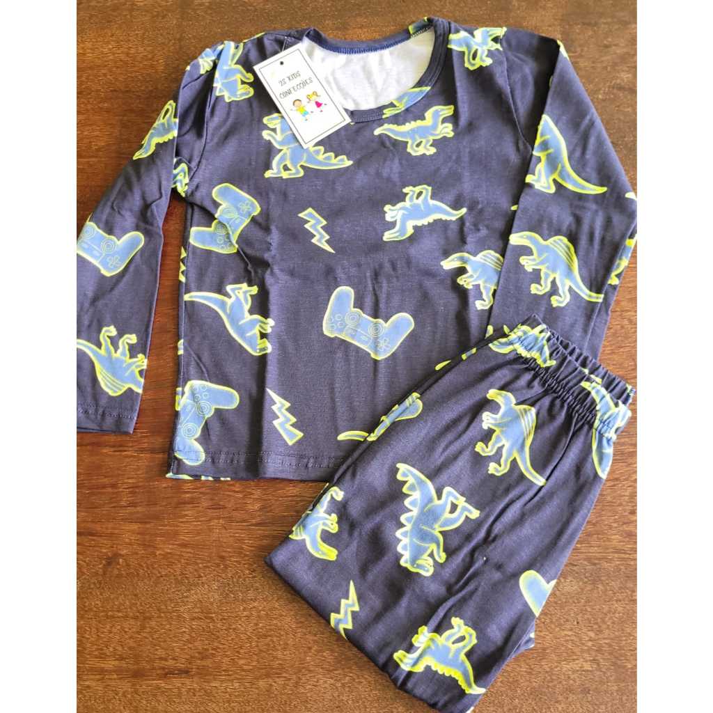 Pijama Menino Longo Infantil 1 ao 10 sortidos