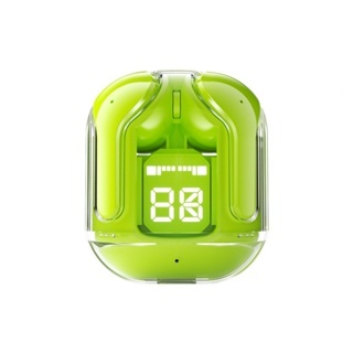 Fones De Ouvido Bluetooth Verde Design Desenho Com Visor Digital LED Estéreo TWS Para Trabalho Esportivo