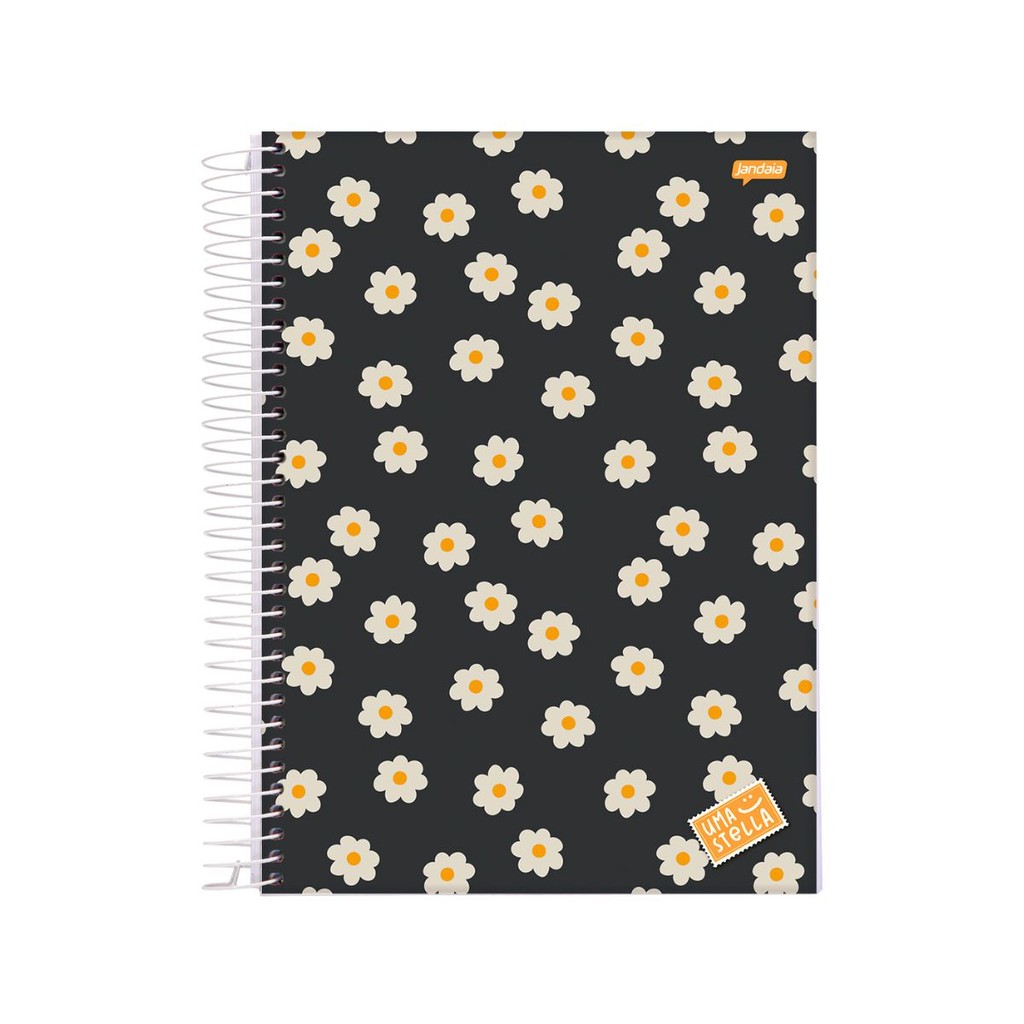 Caderno 1 Matéria Universitario Feminino Stella - Jandaia MODELO:FLOR