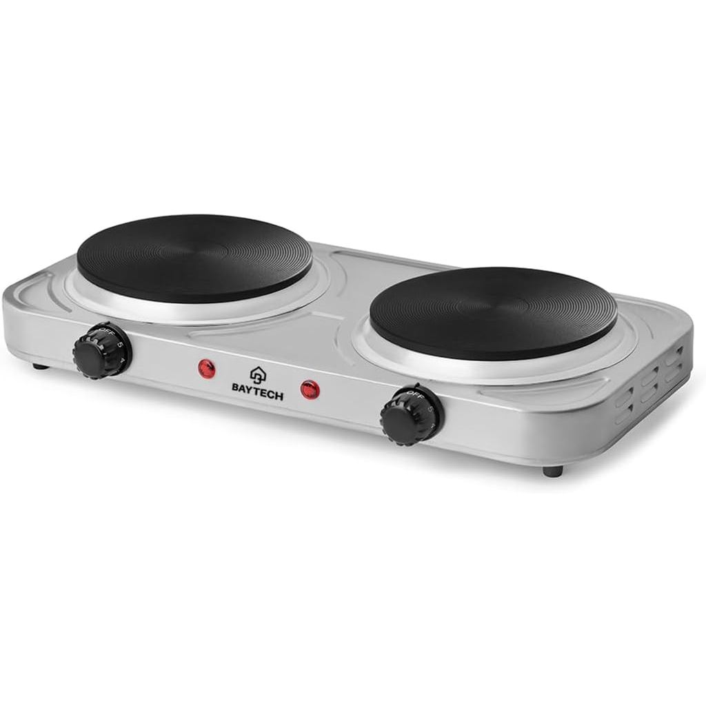 Fogareiro Elétrico Chapa 2 Bocas 127V/220V 2000W Portátil Cooktop