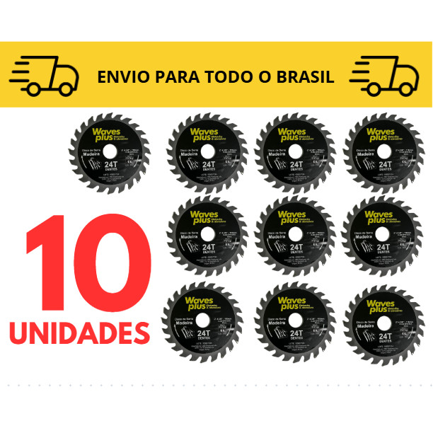 disco de corte madeira Kit 3 a 10 unidades/ Makita/ serra marmore/ disco de corte diamantado/ 110mm