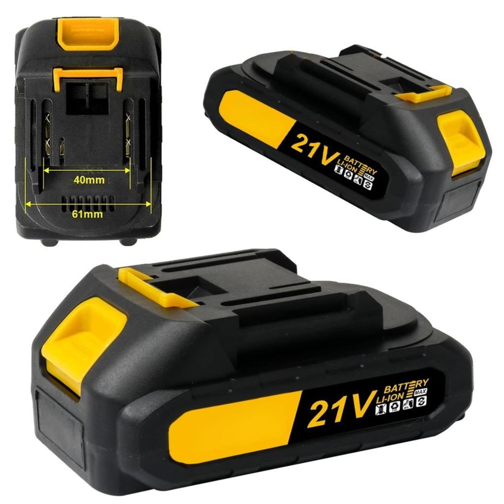 Bateria Lítio 21V 7500mAh Longa Duração Compatível Com Parafusadeira de Impacto Soprador Lixadeira