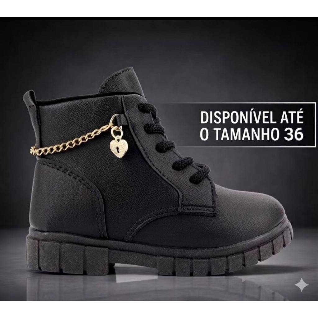 Bota Infantil Menina Coturno Infantil Feminina Maravilhosa
