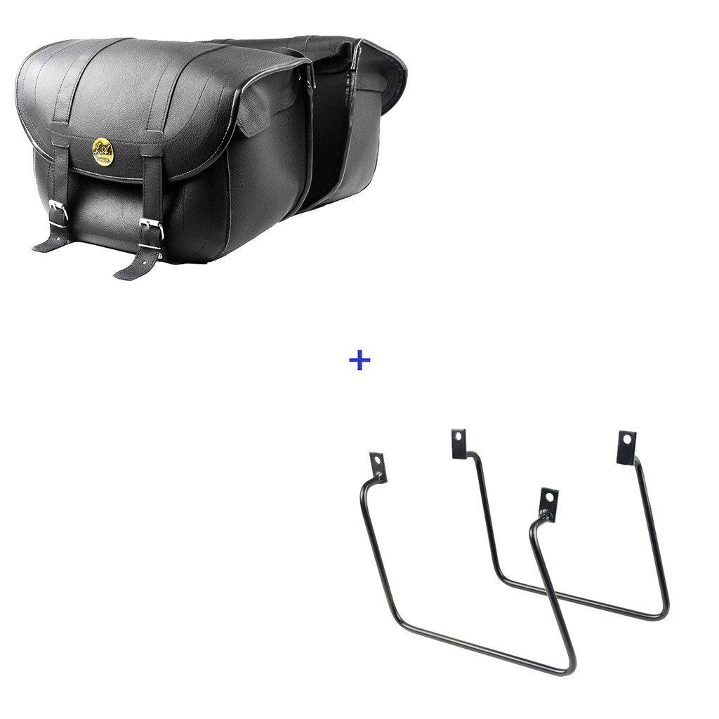 Kit Viagem Vulcan 650 Afastador + Alforge Lateral Legitimo 24 Litros