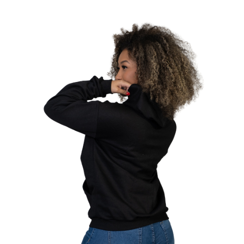 Blusa Feminina Manga Longa Moletom Moleton Liso E Quentinho