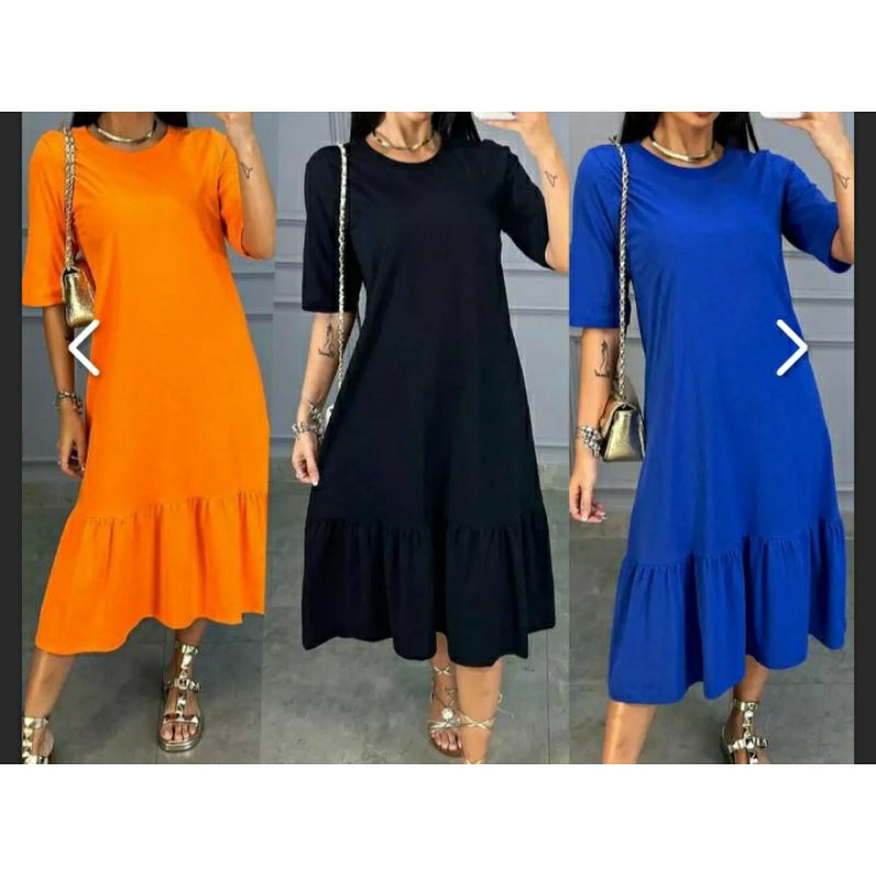 vestido feminino midi fenda bolso lateral
