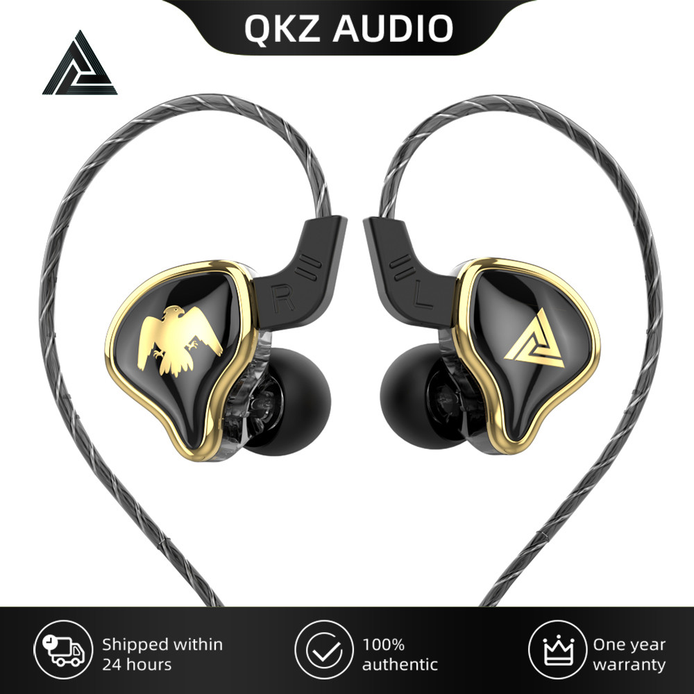 Fones De Ouvido HIFI Dinâmicos Qkz Ak6 Ares 1DD Com Redução De Ruído
