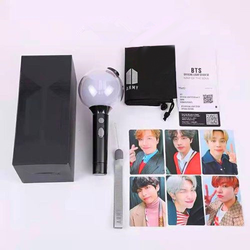 Wemos BTS Oficial Bluetooth Lightstick Ver . 4 Army Bomb Edição Especial Mapa Do Concerto Soul
