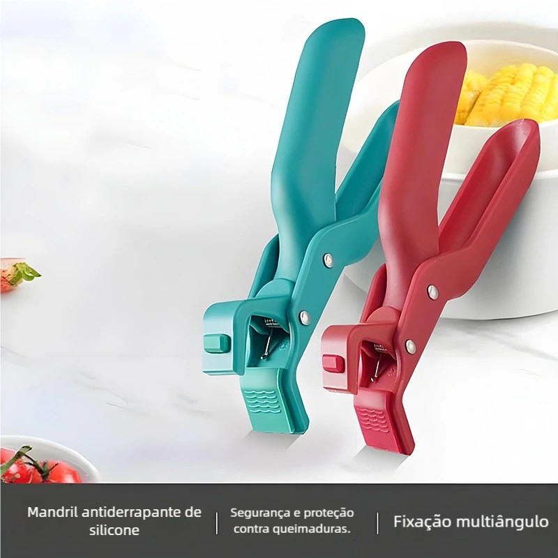 Suporte de Silicone à Prova de Calor para Bandeja, Pegador de Tigela, Ferramenta de Cozinha Antifrição, Seguro para