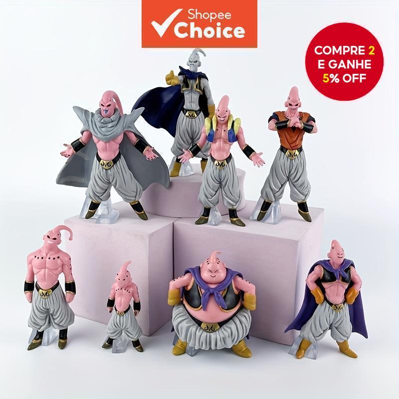 8Pcs Majin Buu Figura de Ação em PVC Dragon Ball Z para Crianças e Adultos