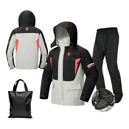 Capa De Chuva Roupa Conjunto Para Motoqueiro Reforçada Kit