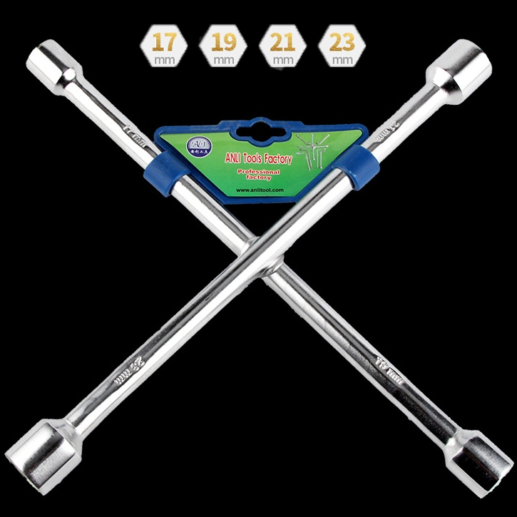 Chave De Roda Cruz 4 Bocas 17 x 19 x 21 x 23 Universal
