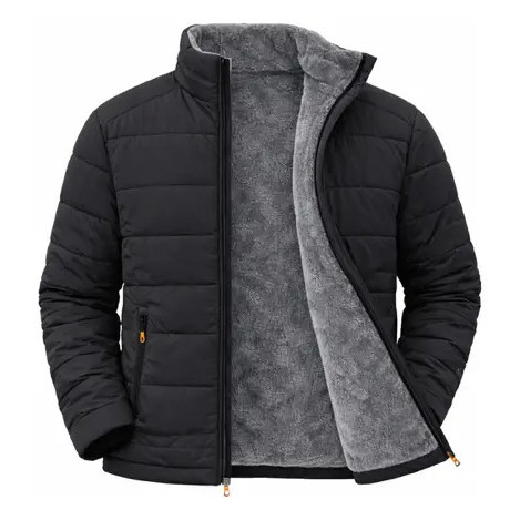 Jaqueta Masculina De Pelúcia Grossa Quente CASACO FORRADA FLANELADA PUFFER BOBOJACO