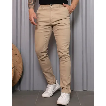 Calça Sarja Masculina Tradicional Lycra Bolso Embutido