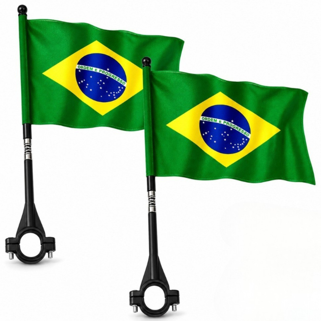 Bandeira do Brasil Para Moto Ou Bicicleta