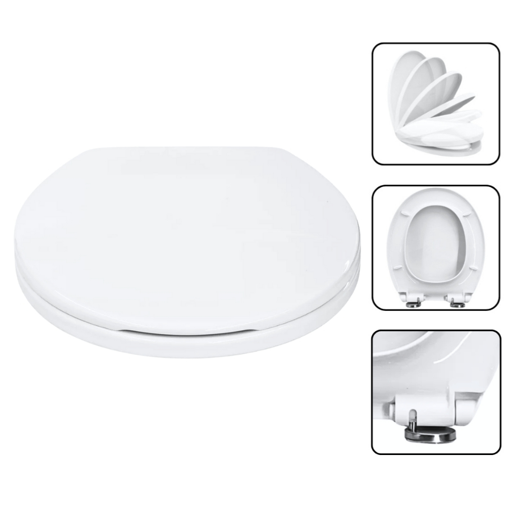 Assento Tampa de Vaso Privada Oval Universal Fechamento Suave Soft Close Compatível Deca