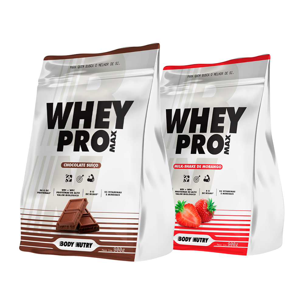 KIT WHEY PROTEIN 1.8KG (SEM GLUTEN - ZERO SOJA) - Ganho de Força e Resistencia nos Treinos