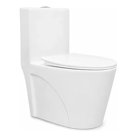 Vaso Sanitário Monobloco Barcelona Branco Completo com Caixa Acoplada Assento Soft Close Duplo Acionamento Dual Flush 3/6L Saída Vertical Cerâmica Premium Design Moderno Fácil Limpeza Stillus Home