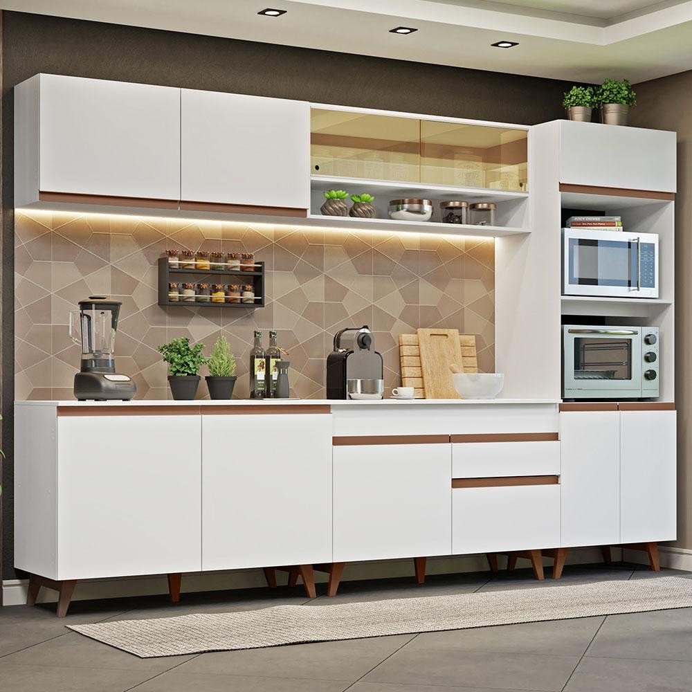 Armário de Cozinha Completa 310cm Reims Madesa 02