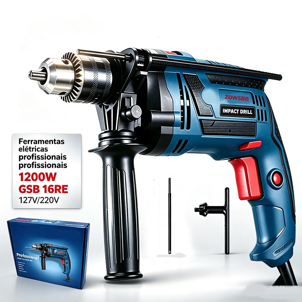 GSB 16 RE 1200W Furadeira De Impacto  Original Ferramentas elétricas Profissional