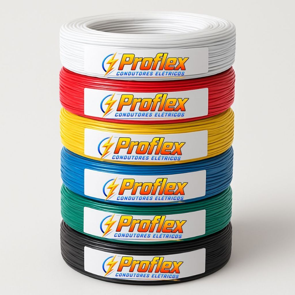 Cabo Flexível 2,5mm Rolo 100m Unipolar 750V Antichama