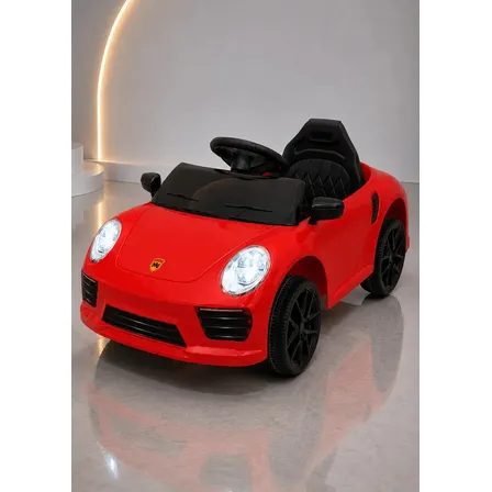 Carrinho Elétrico Infantil Porsche 12V Bang Toys Vermelho Controle Remoto