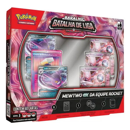 Copag Baralho De Batalha Mewtwo Ex Equipe Rocket Pokemon