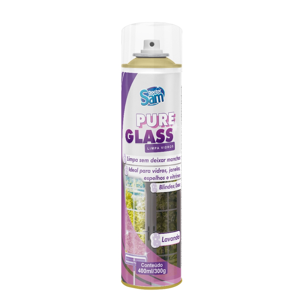 Limpa Vidros Lavanda 400ml/300g - Pure Glass